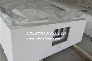 White Quartz Project,Countertop from China,Polished for Covering,Skirting,Natural Building Stone Decoration,Interior Hotel,Bathroom,Kitchentop