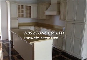 Yellow Quartz Project,Countertop from China,Polished Quartz for Covering,Skirting,Natural Building Stone Decoration,Interior Hotel,Bathroom,Kitchentop