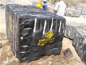 Jet Black Granite Blocks