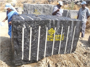 Jet Black Granite Blocks