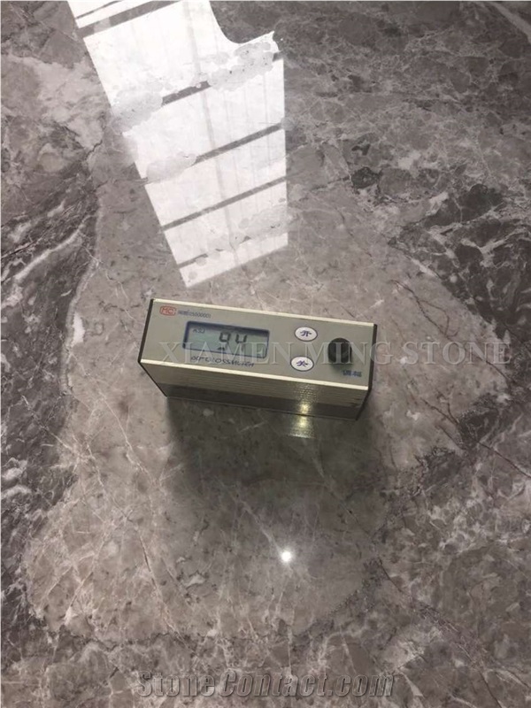 Athena Gray Marble Polished Marble Slab High Glossy,Grey Marquina Marble Tiles Panel for Bathroom Wall Cladding,Hotel Lobby Floor Paving Pattern