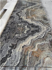 Australian Grey Marble Fantasy Wood Vein Marble Floor Medallion,Machine Cutting Waterjet Panel Floor Paving