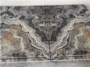 Australian Grey Marble Fantasy Wood Vein Marble Floor Medallion,Machine Cutting Waterjet Panel Floor Paving