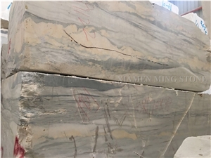 Bamboo White Wooden Marble Polished Marble Slabs with Green Veins,Verde Apollo Cutting Tiles Panel for Wall Cladding,Floor Covering