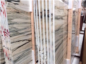 Bamboo White Wooden Marble Polished Marble Slabs with Green Veins,Verde Apollo Tiles Panel Interior Bathroom Wall Cladding,Floor Covering