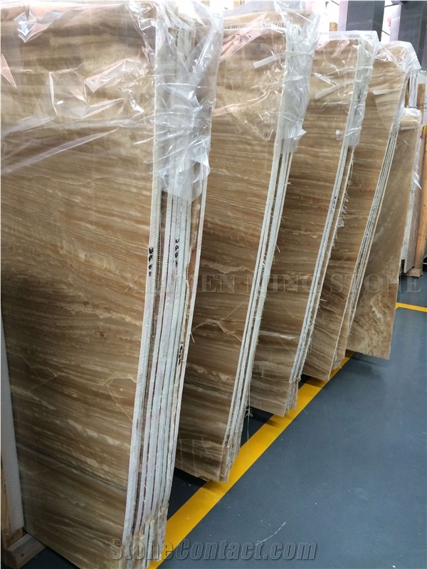 China Honey Onyx Translucent Backlit High Glossy Slabs, Vein Cutting French Tiles Pattern Cladding,Floor Covering Bathroom