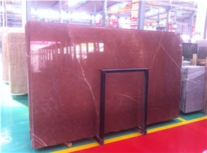 China Rosso Alicante Polished Marble Big Slabs,Machine Cutting Red Marble Tiles for Bathroom Surround Floor Paving,Wall Cladding Pattern