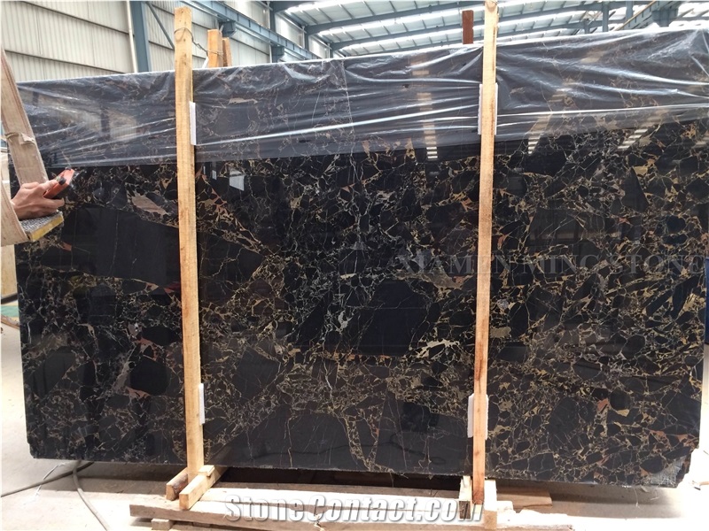 Golden Emperador Nero Portoro Marble Border Lines,Hotel Molding for Interior Stone Wall
