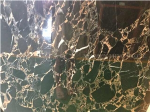 Golden Emperador Nero Portoro Marble Slabs,Machine Polished Cutting Black Panel Tiles for Interior Walling Panel,Floor Covering