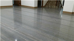 Grey Ocean Wooden Vein Marble Polished Slab Tile,Machine Cutting Tiles Panel for Wall Cladding,Hotel Bathroom Floor Covering French Pattern