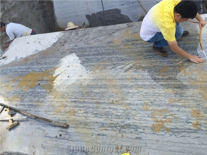 Grey Ocean Wooden Vein Marble Polished Slab Tile,Machine Cutting Tiles Panel for Wall Cladding,Hotel Bathroom Floor Covering French Pattern