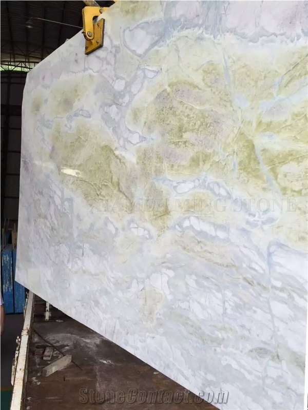 Polished Blue River Marble Lemon Ice Spring Slabs,Machine Cutting Azul Tiles for Panel Floor Covering,Wall Cladding Skirting French Pattern