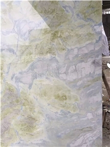 Polished Blue River Marble Lemon Ice Spring Slabs,Machine Cutting Azul Tiles for Panel Floor Covering,Wall Cladding Skirting French Pattern