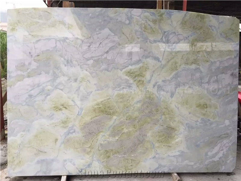 Polished Blue River Marble Lemon Ice Spring Slabs,Machine Cutting Azul Tiles for Panel Floor Covering,Wall Cladding Skirting French Pattern