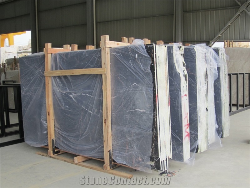 Port Saint Laurent Marble Polished Slabs,Golden Portoro Black Tulip Marble Tiles for Hotel Lobby Floor Covering,French Pattern