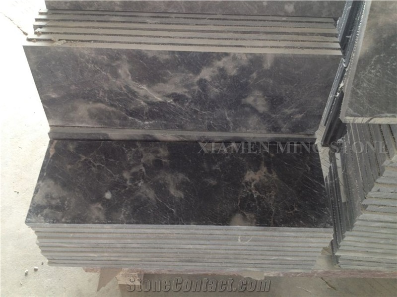 Silver Sable Grey Marble Polished Slabs,Machine Cutting Tiles Panel for Hotel Bathroom Wall Cladding,Floor Covering Pattern