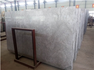 Silver Serpeggiante Blue Marble Polished Slabs Tile,Ocean Straight Wooden Vein Cutting Panel for Interior Wall Cladding,Lobby Floor Covering Pattern