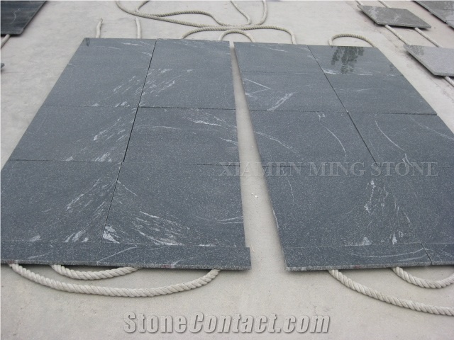 Snow Grey Granite,China Jet Mist Granite,Nero Branco Granite,Jet Mist Black Granite,China Black Via Lactea Tiles Garden Stepping