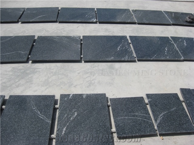 Snow Grey Granite Polished Machine Cutting Tiles,China Jet Mist Black Granite,Nero Branco Granite,China Black Via Lactea Tiles Pool Surround Paving
