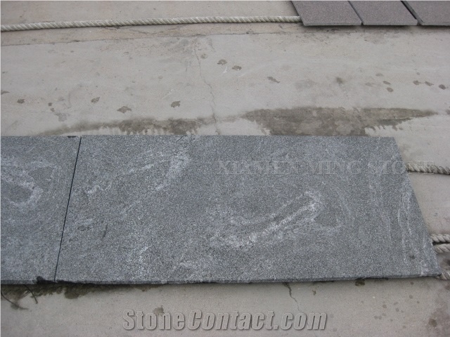 Snow Grey Granite Polished Tiles,China Jet Mist Granite,Nero Branco Granite,Jet Mist Black Granite,China Black Via Lactea Tiles Garden Stepping