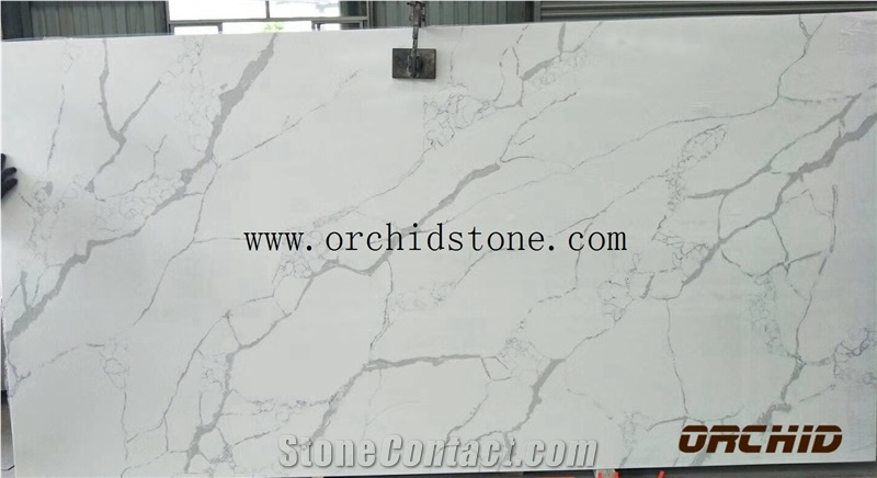 Bianca Statuario Venato Marble Look Quartz Surface Wall Cladding Tiles,White Jade Artificial Marble,Solid Surface Slabs