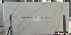 Grade a Bianca Calacatta Oro Quartz Stone Flooring Tiles,Wall Cladding Tiles,Pavers,White Carrara Marble Look Artificial Stone,Cambria Solid Surface