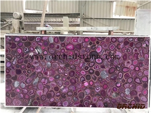 Pink Agate Semiprecious Stone,Luxury Pink Agate Semiprecious Stone Big Slabs & Tiles/Multicolor Semi Precious Stone Big Slabs/Stone Flooring