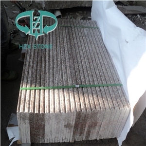 China Cheap Price Peach Red Granite G687 Chinese Cherry Brown Staircase, Chinese Polished Blossom Red Stone Treads Steps