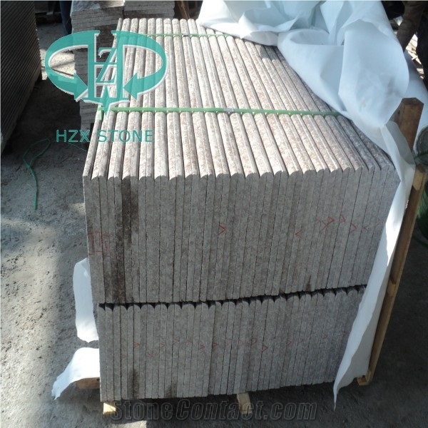 China Cheap Price Peach Red Granite G687 Chinese Cherry Brown Staircase, Chinese Polished Blossom Red Stone Treads Steps