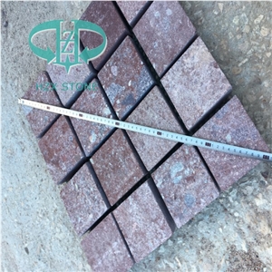 China Red Granite Natural Red Putian Red Cube Stone Floor Covering Pavers