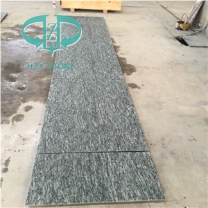 Flamed G612 Oliver Green Natural Granite Natural Split Wall Tiles/Mushroom China Green Granite Tiles/Zhangpu Dark Green Granite Flooring Tiles