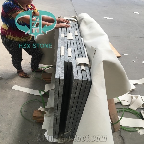 Flamed G612 Oliver Green Natural Granite Natural Split Wall Tiles/Mushroom China Green Granite Tiles/Zhangpu Dark Green Granite Flooring Tiles
