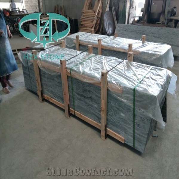Sea Wave Green Granite, Yunnan Green Granite, China Green Granite Slabs Polishing, Polished Wall Floor Covering Tiles, Walling, Flooring, Pattern