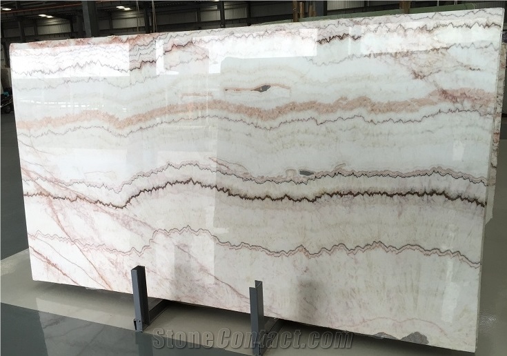China Factory Custom Well Polished Beige Onyx Slabs & Tiles for Project