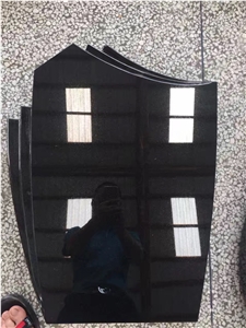 Chinese Supplier Factory Whosale Black Granite Headstone Absolute Black Tombstone