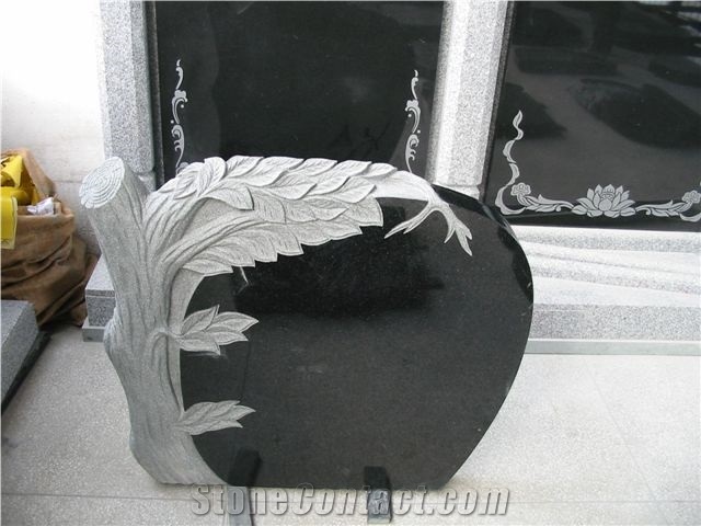 Customized Aurora Tree Monument for Cemetery, Granite Monument Design