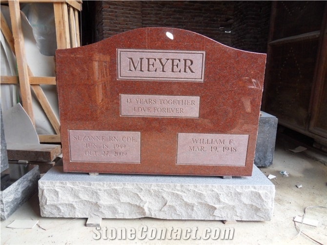 Customized Aurora Tree Monument for Cemetery, Granite Monument Design