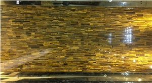 Factory Whosale Luxury Yellow Tiger Eye Semipricous Agate Stone for Decoration