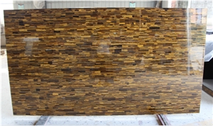 Factory Whosale Luxury Yellow Tiger Eye Semipricous Agate Stone for Decoration