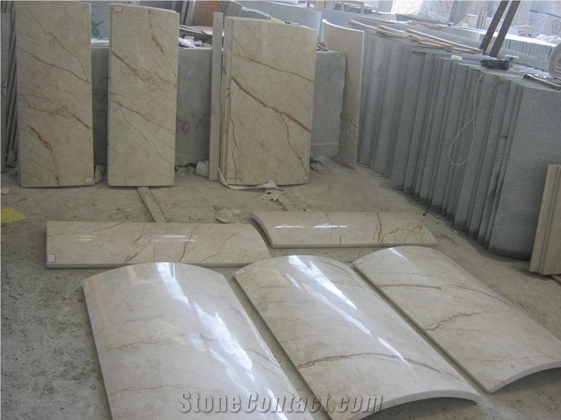 High Quality Factory Whosale Natural Stone Beige Marble Roman Column Cladding