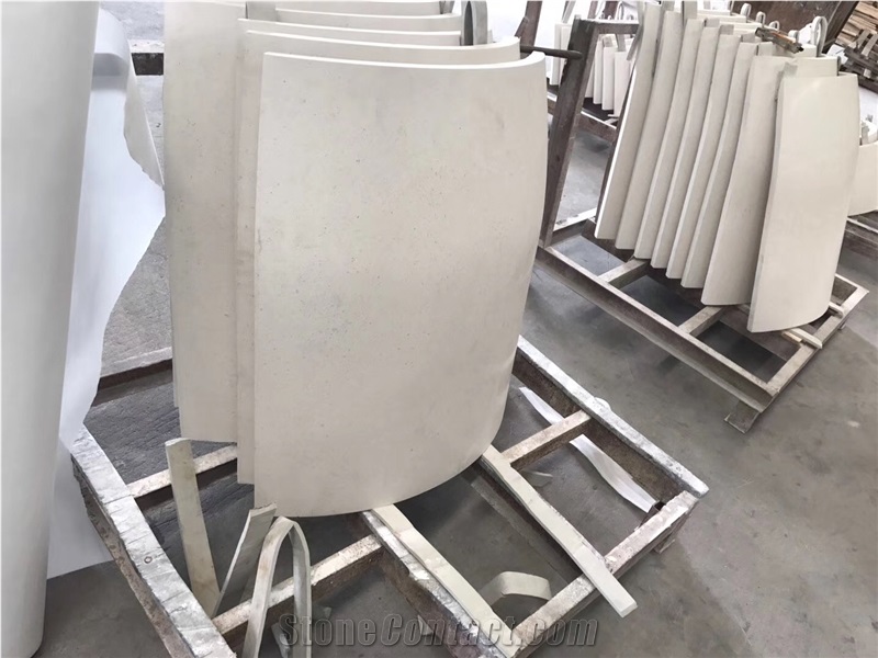 High Quality Factory Whosale Natural Stone Beige Marble Roman Column Cladding