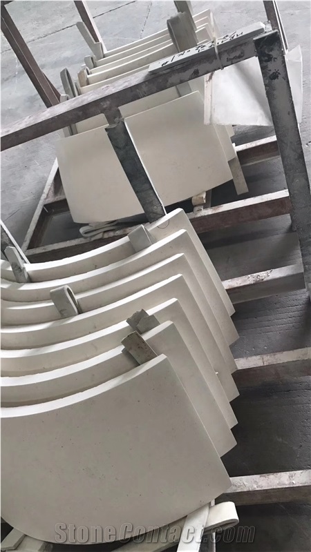 High Quality Factory Whosale Natural Stone Beige Marble Roman Column Cladding
