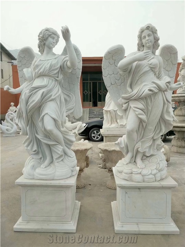 Human Sculpture Handcarved Marble Stone Statue Landscape Scuplture