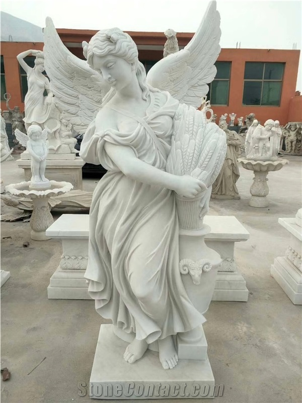 Human Sculpture Handcarved Marble Stone Statue Landscape Scuplture