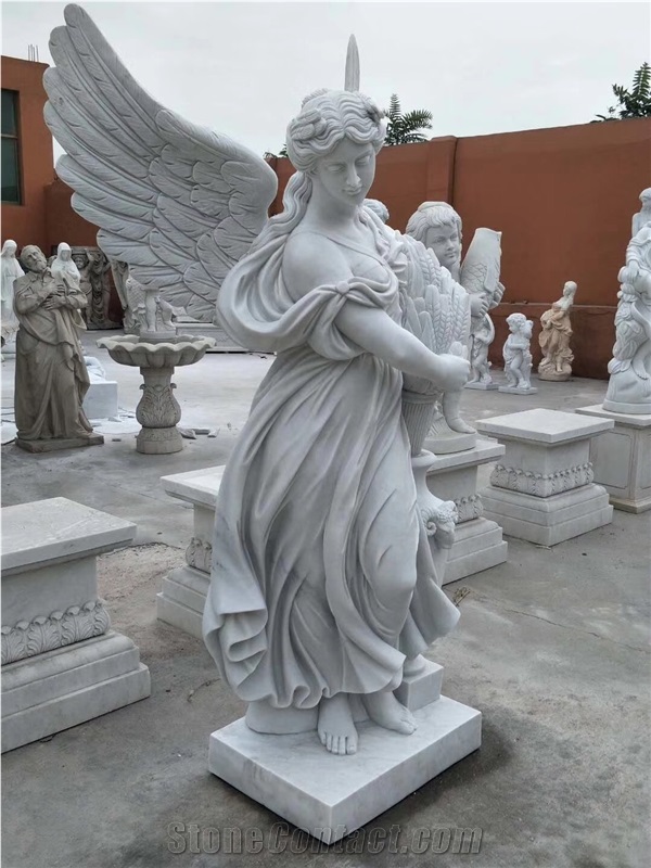 Human Sculpture Handcarved Marble Stone Statue Landscape Scuplture