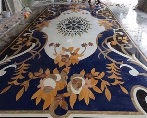 Natural Stone Marble Medallion Stone Waterjet Mosaic Pattern for Floor