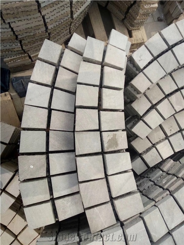 Natural Stone Yellow Sandstone Cubic Stone, Stone Pattern for Floor Covering