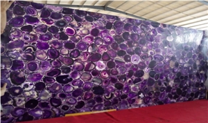 Purple Agate Semi-Precious Stone Slab & Tile for Decoration