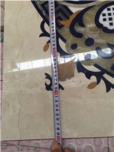 White Marble Volakas White Square Marble Medallions for Project