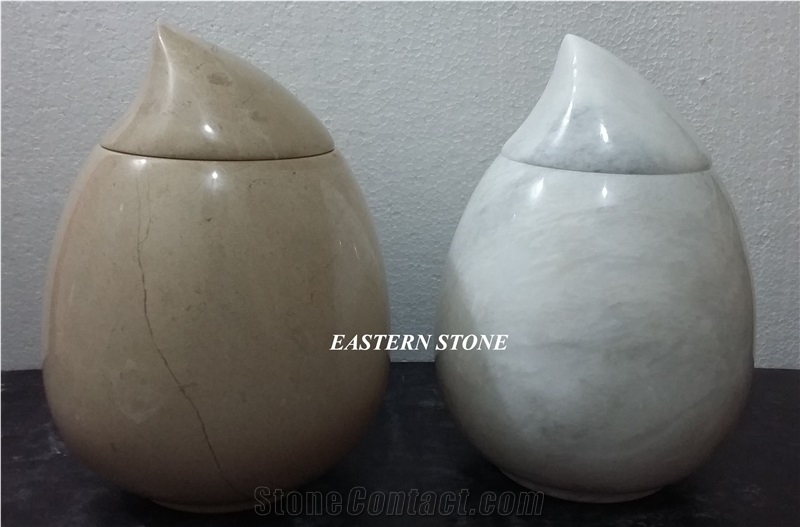 New Design Marble Stone Cremation Urns, Ash Urns, Funeral Urns